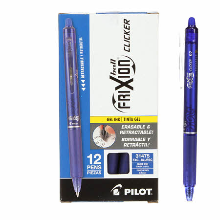 Frixion Clicker Pen - Blue – The Whimsical Workshop LLC