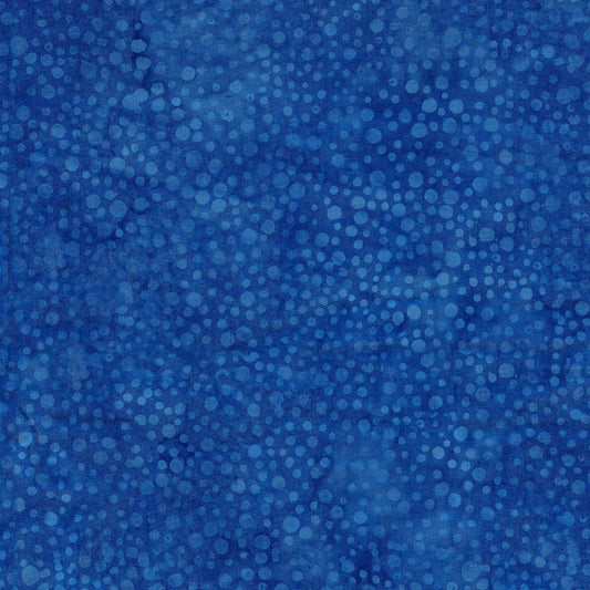 Ornate Gems - Speckle Blue | 100% Cotton Island Batik Fabric