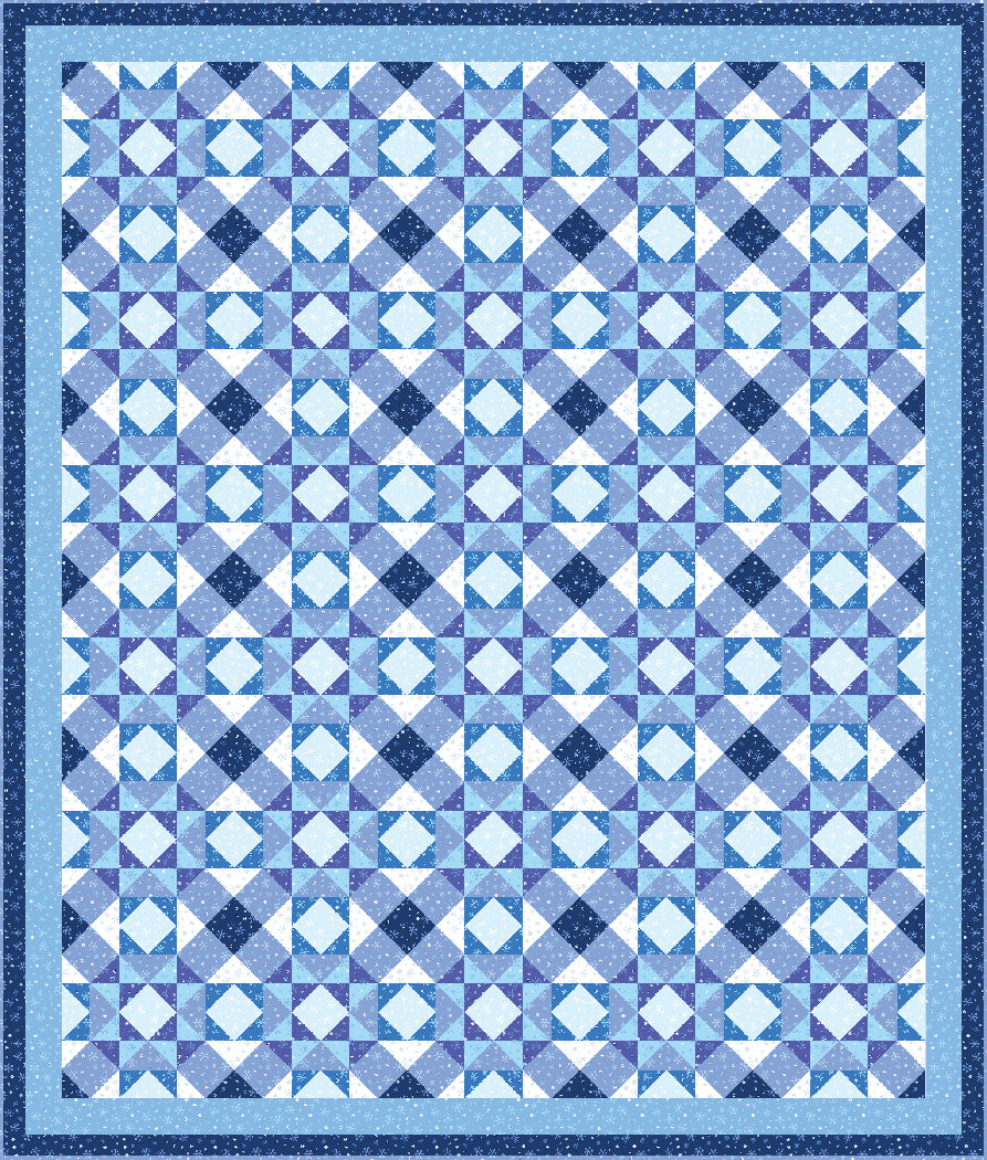 Arctic Elegance Pieced Quilt Pattern