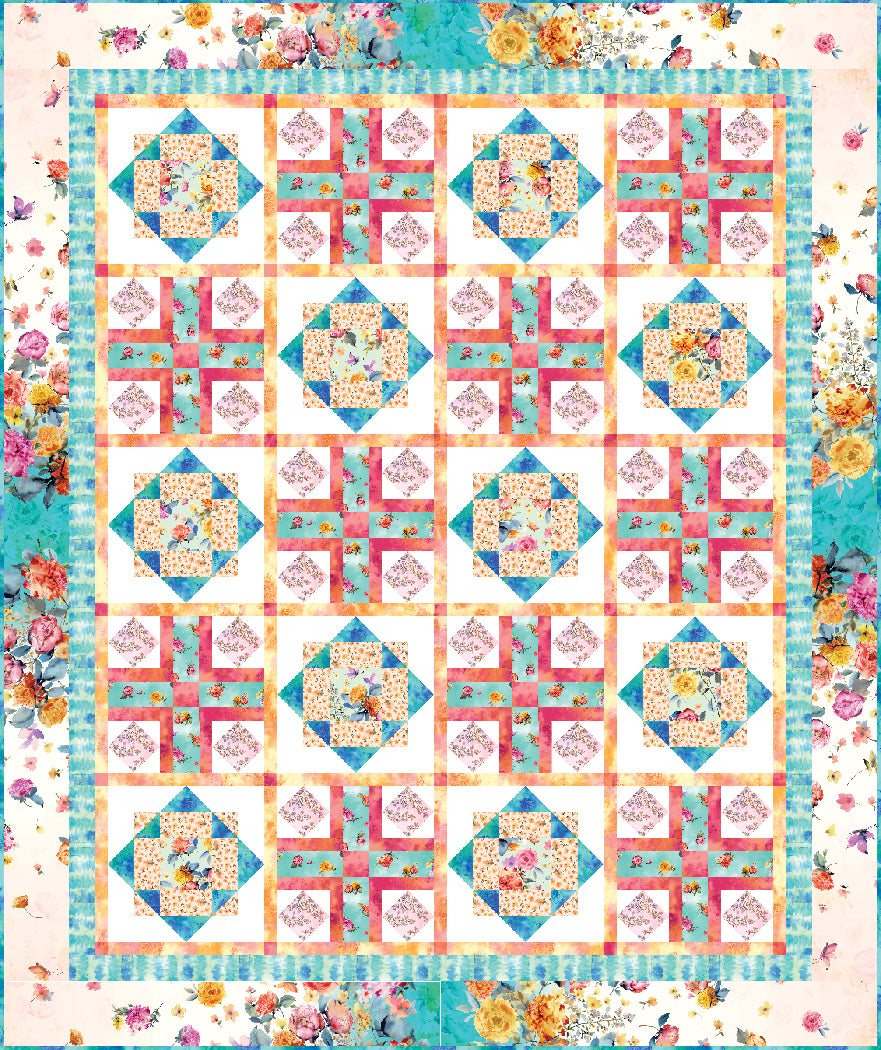 Blooms at the Border - Pattern