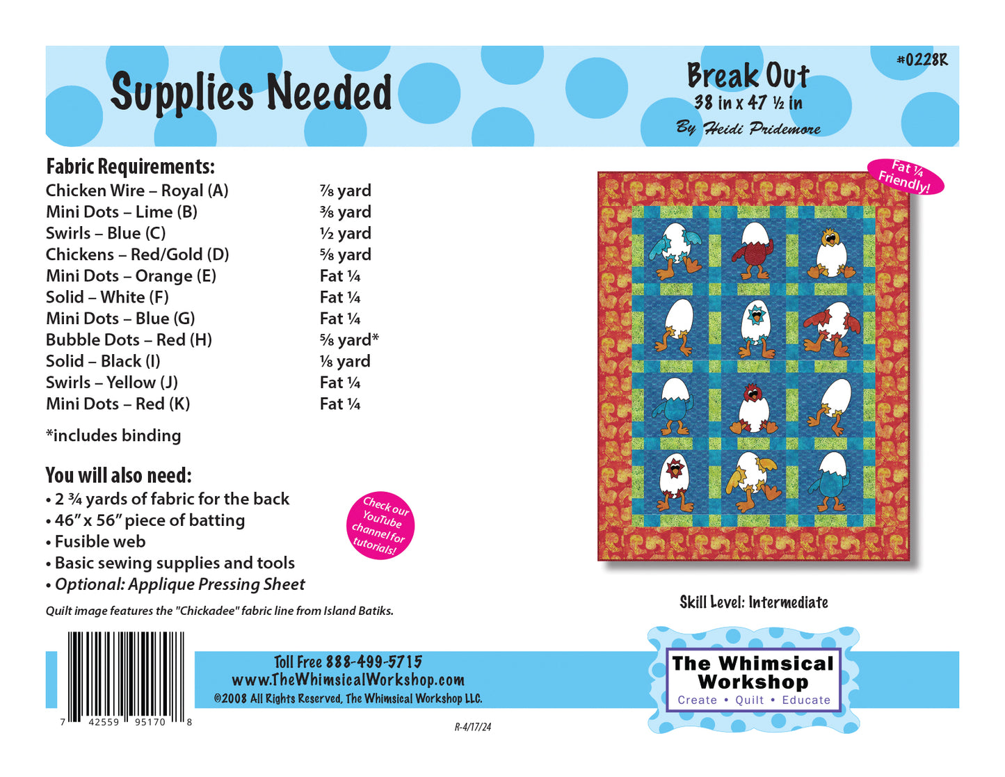 Break Out - Fabric Kit