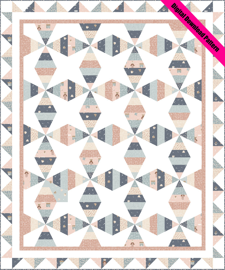 Cozy Corners Pieced Quilt Pattern