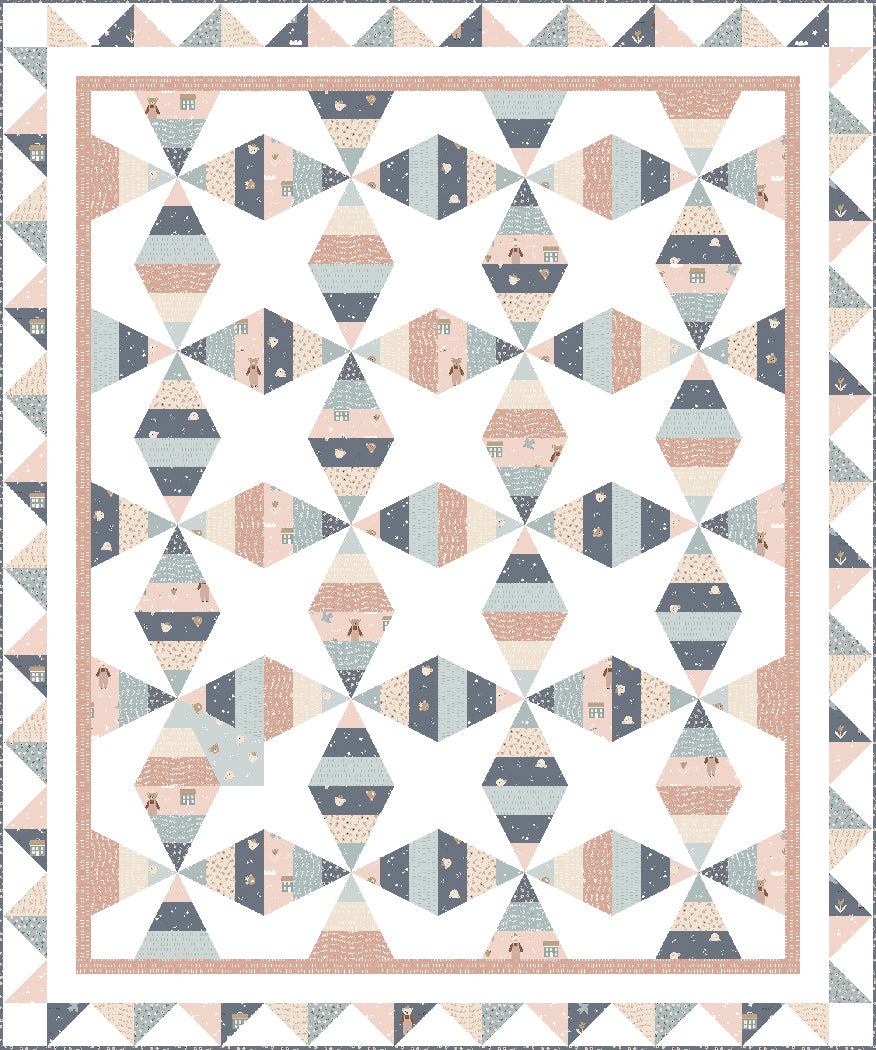 Cozy Corners Pieced Quilt Pattern