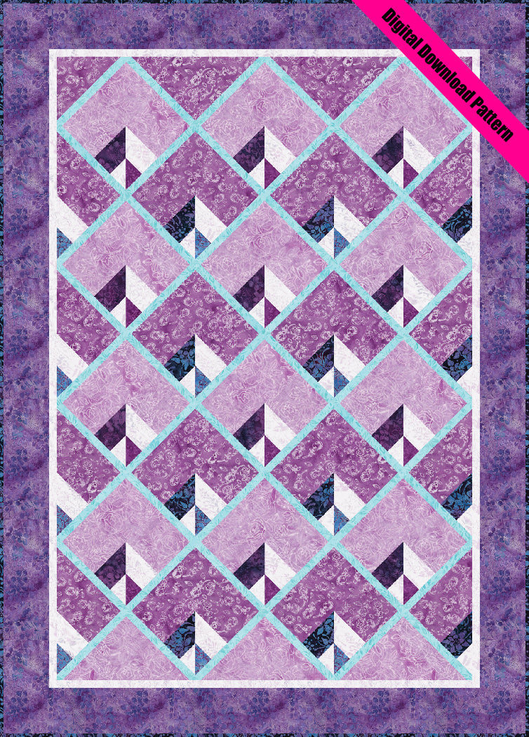 Deco Elegance Pieced Quilt Pattern