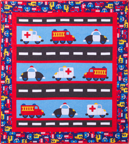 Emergency Pieced and Applique Quilt Pattern