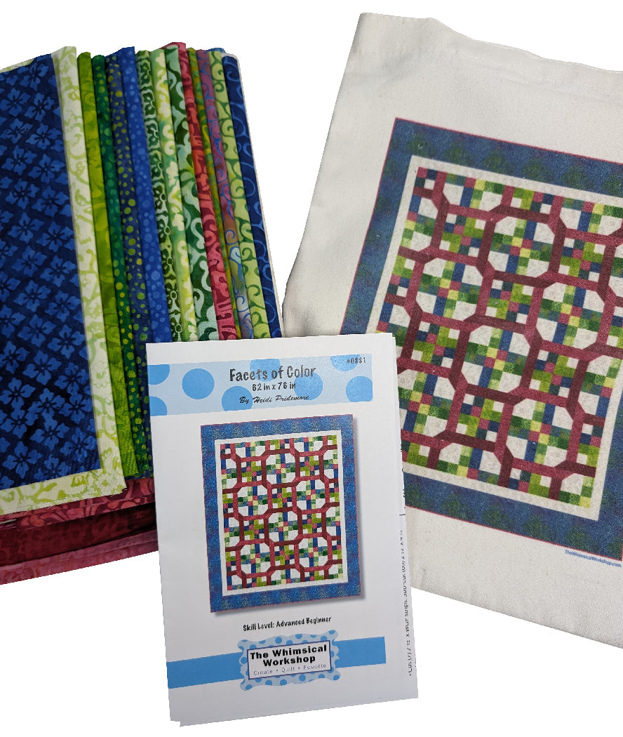 Facets of Color Pattern or Fabric Kit