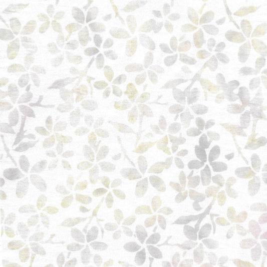 Frosting - Tossed Daisies - White| 100% Cotton Island Batik Fabric