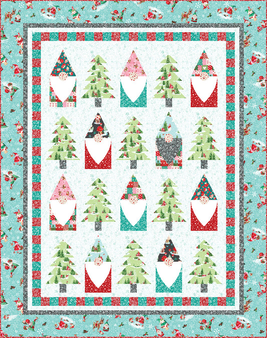 Jolly Gnome Gatherings Pieced Quilt Pattern