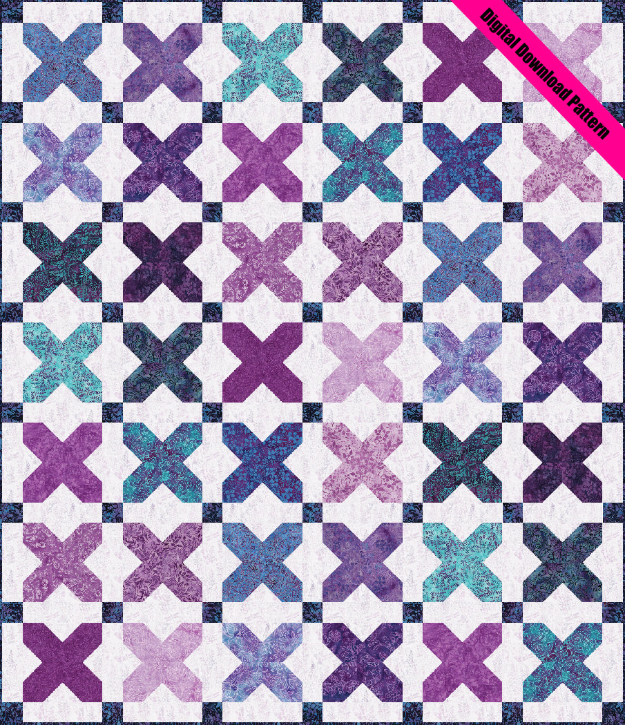 Just Kisses Pieced Quilt Pattern