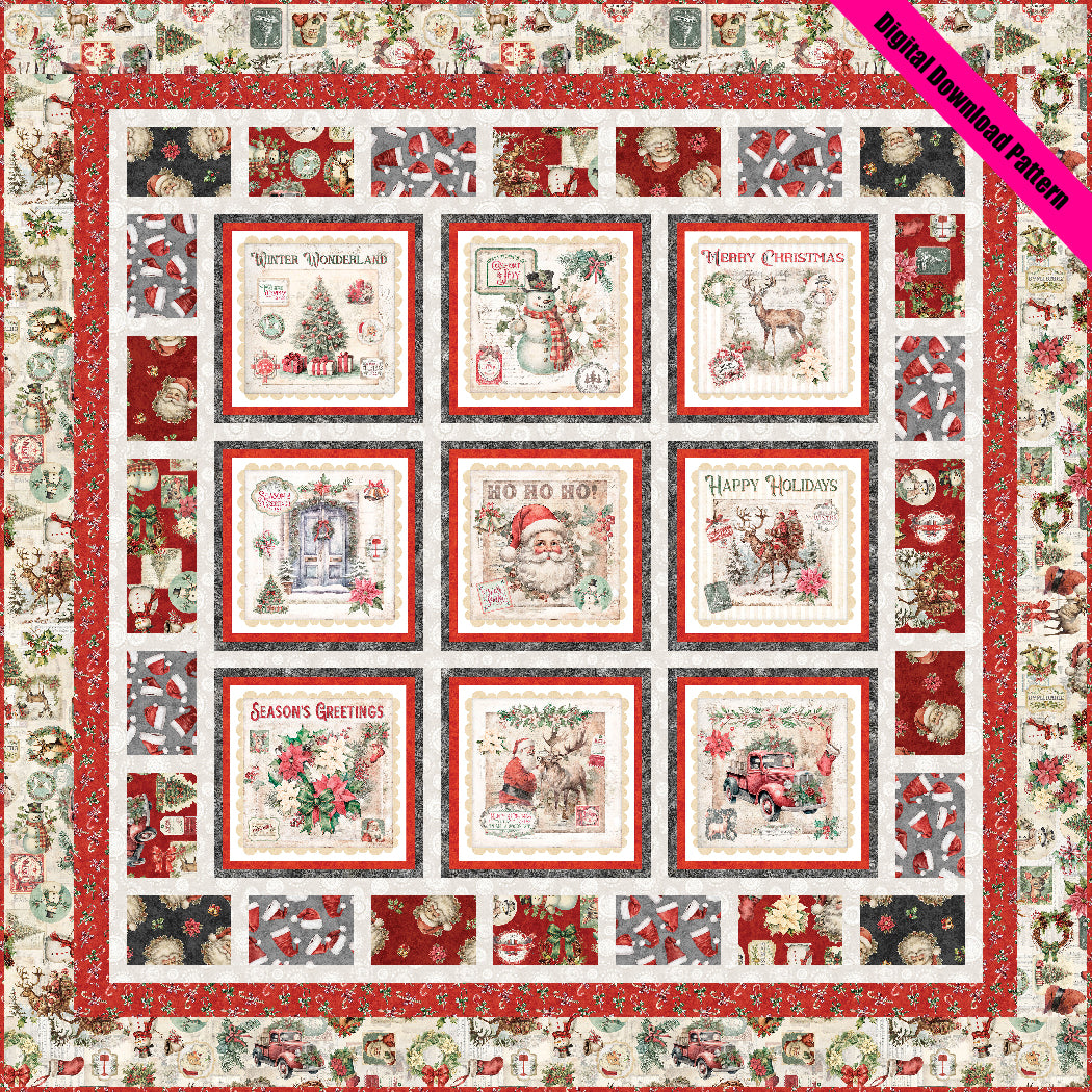 Letters to Santa Pieced Quilt Pattern