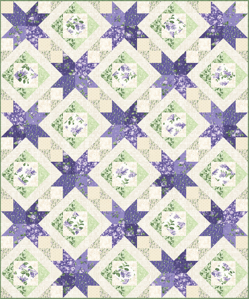 Lovely Lilacs Quilt Pattern