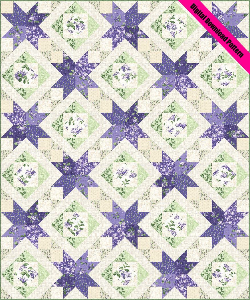 Lovely Lilacs Quilt Pattern