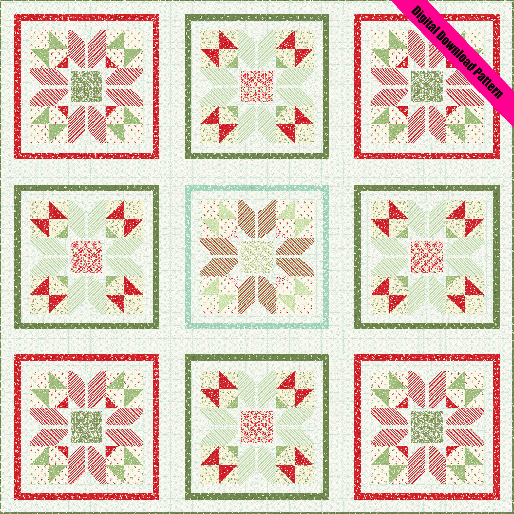 Merry Twinkles Pieced Quilt Pattern