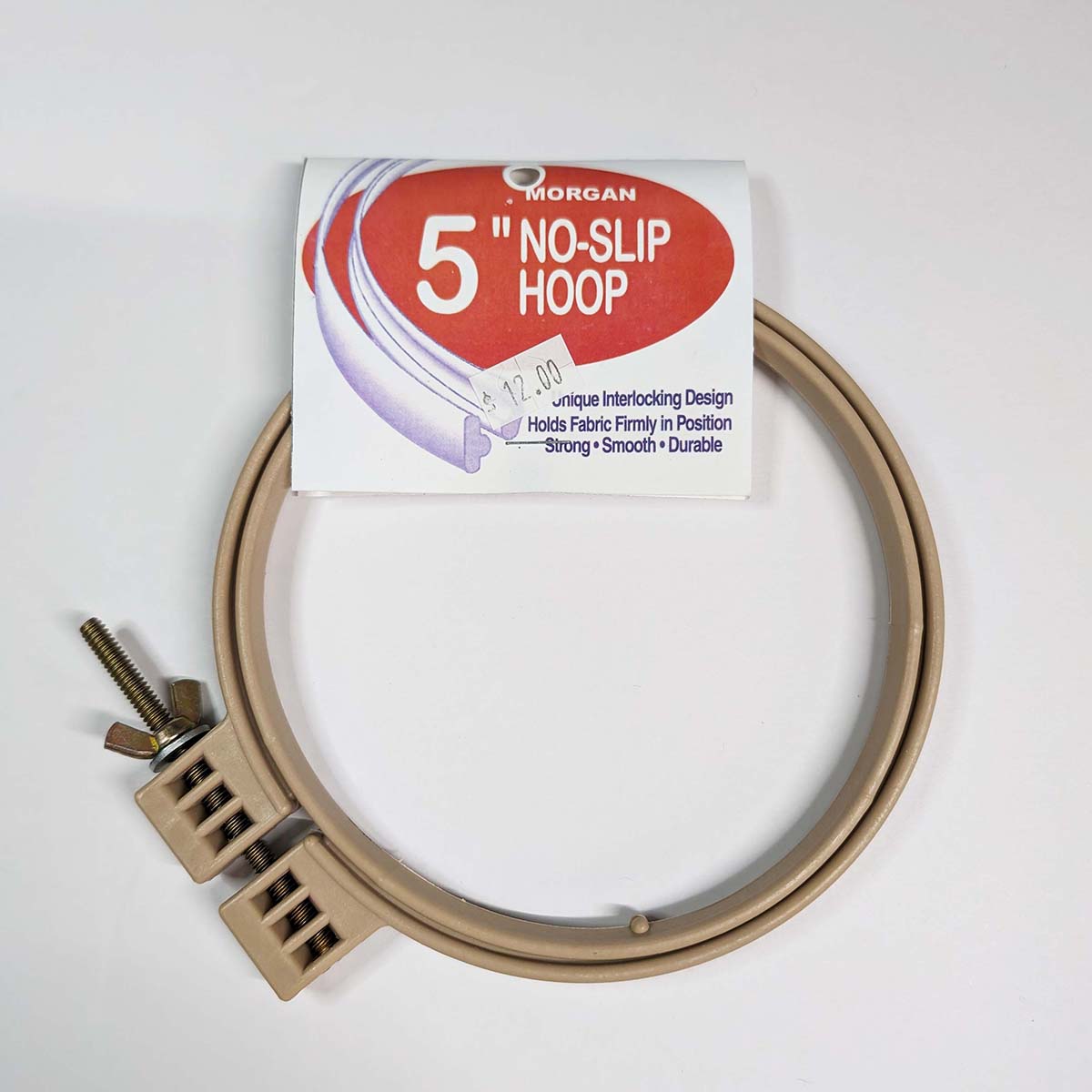 Morgan Hoop No Slip 5" diameter Cross Stitch Punch Needle Embroidery Hoop