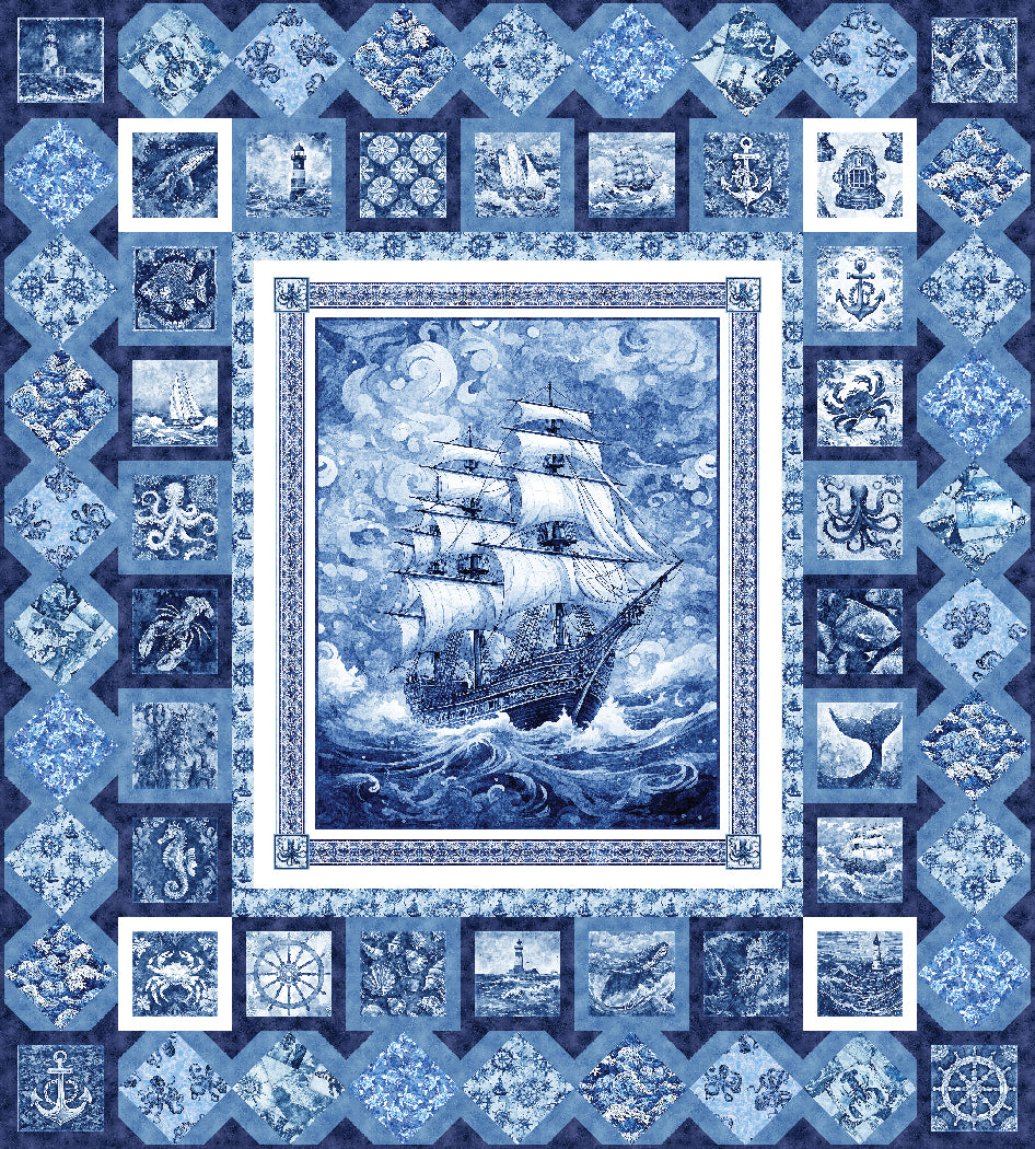 Nautical Dreams Pieced Quilt Pattern