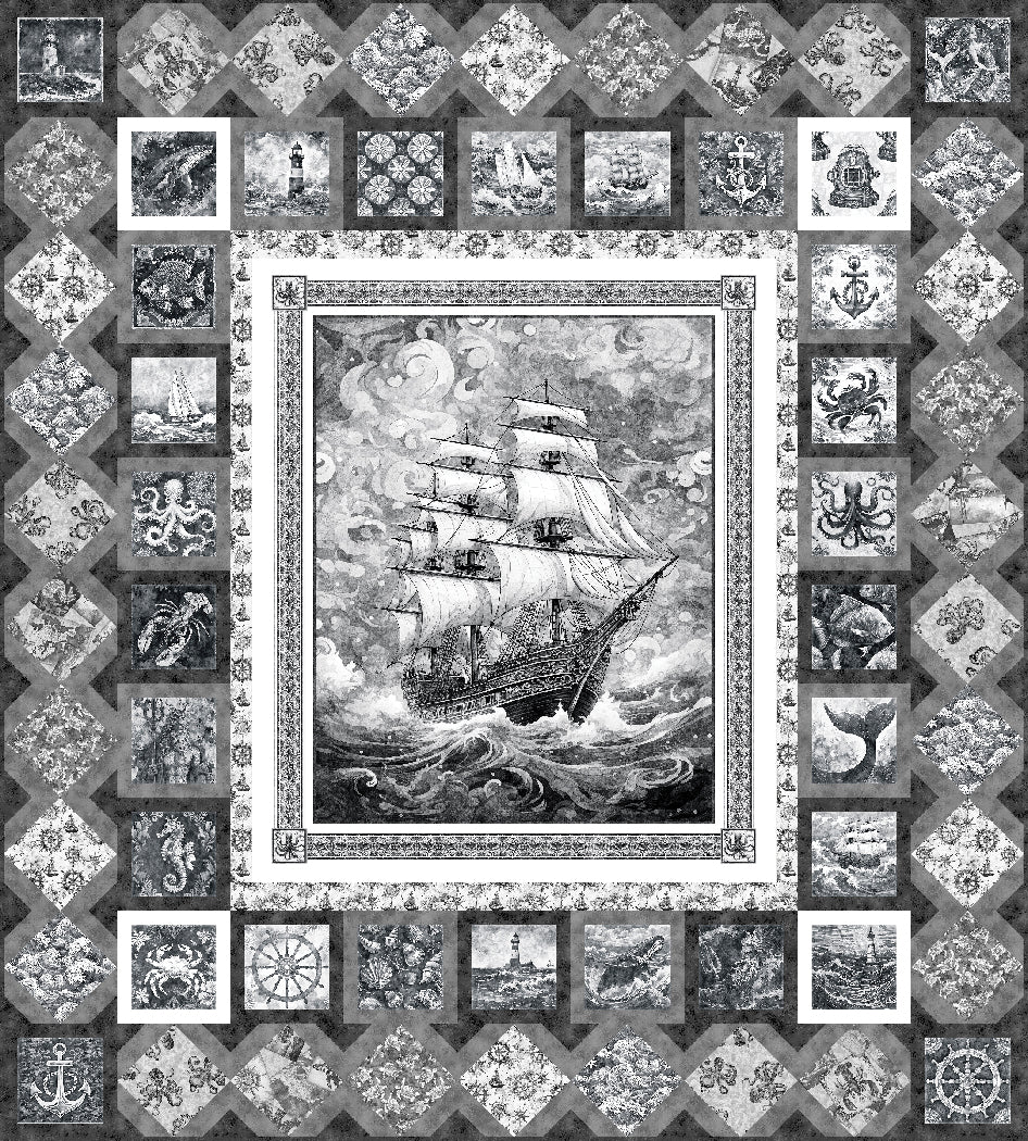 Nautical Dreams Pieced Quilt Pattern