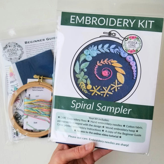 Spiral Sampler - Embroidery Kit
