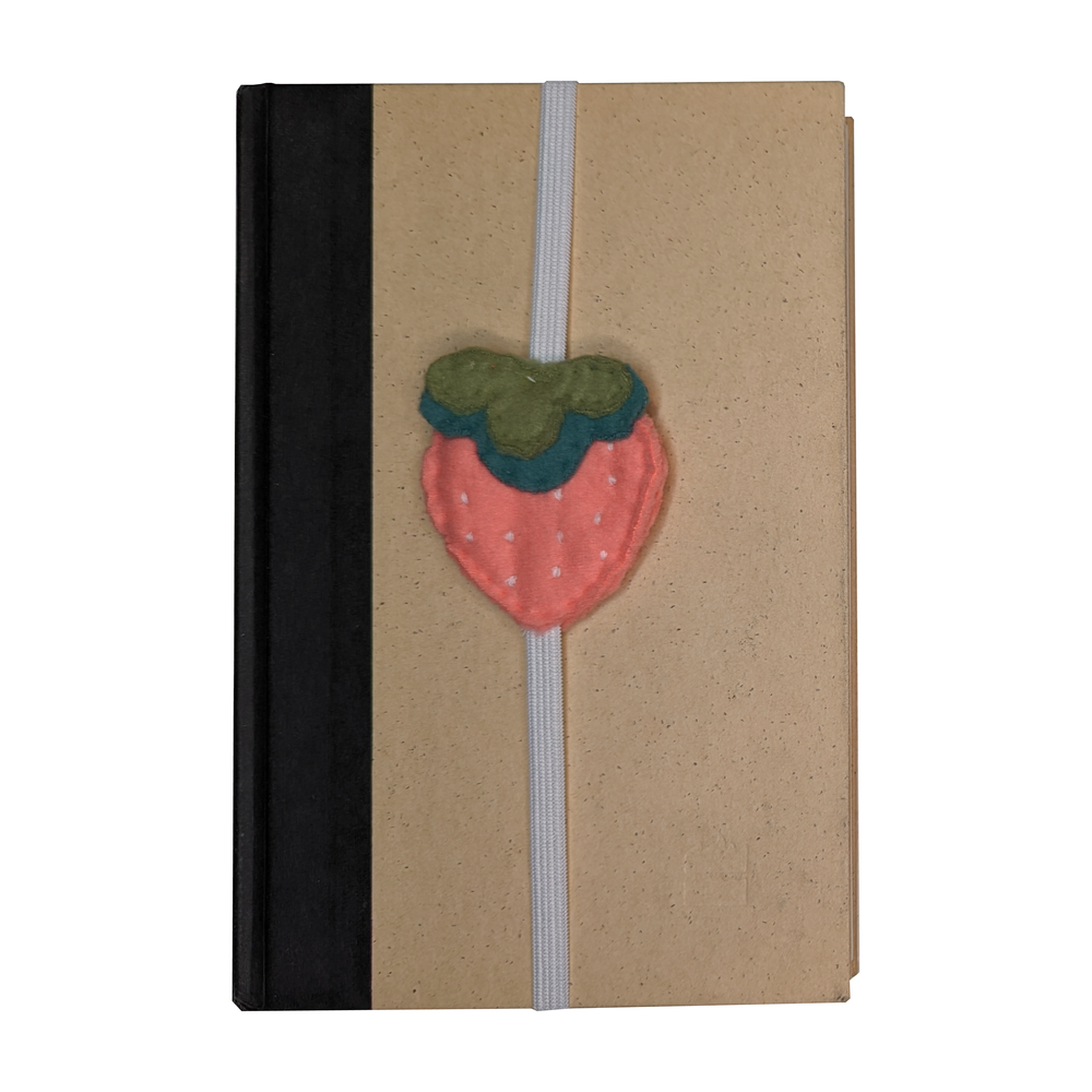 Strawberry Felt Bookmark Sewing Kit