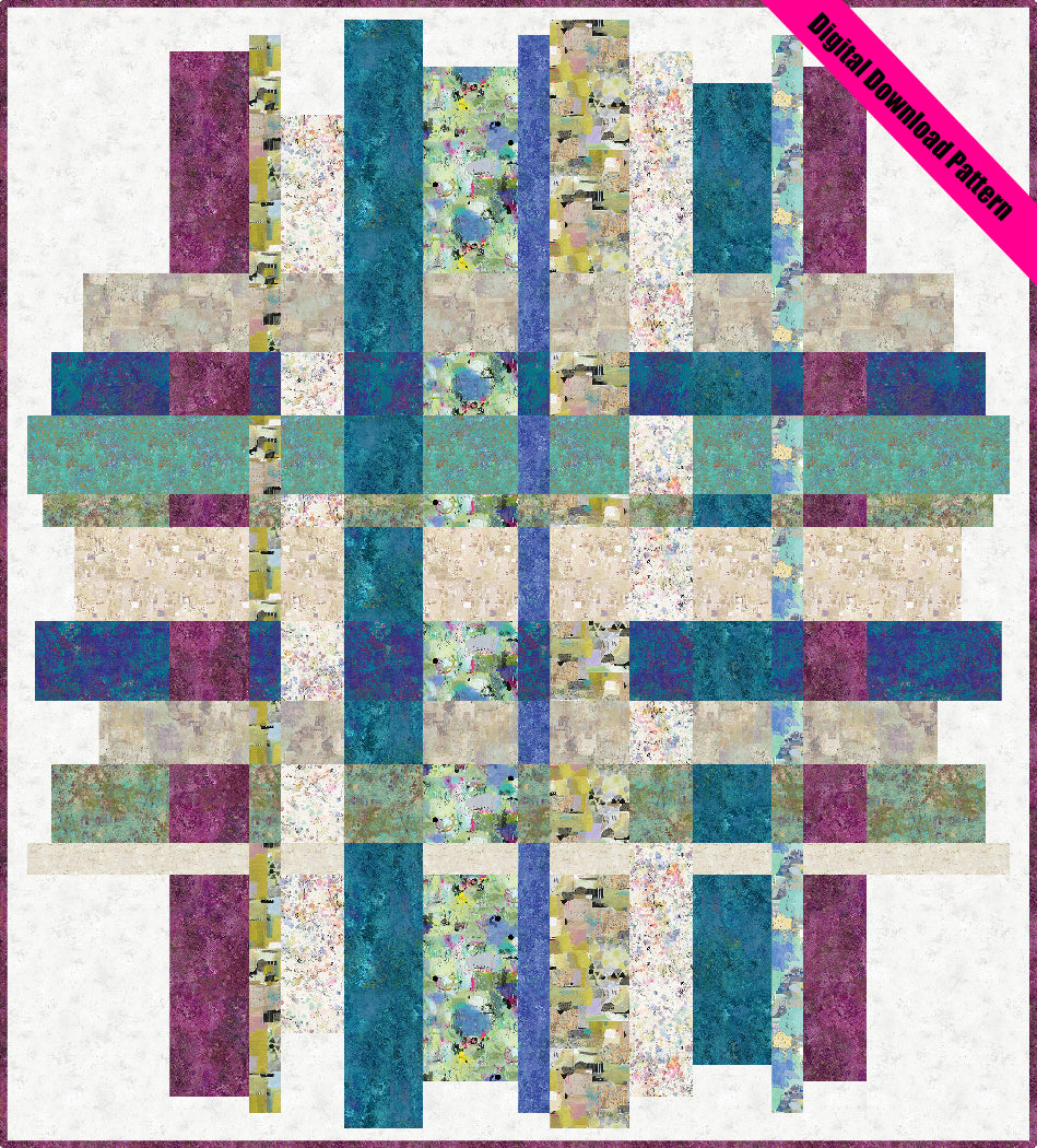 Urban Paint Pieced Quilt Pattern