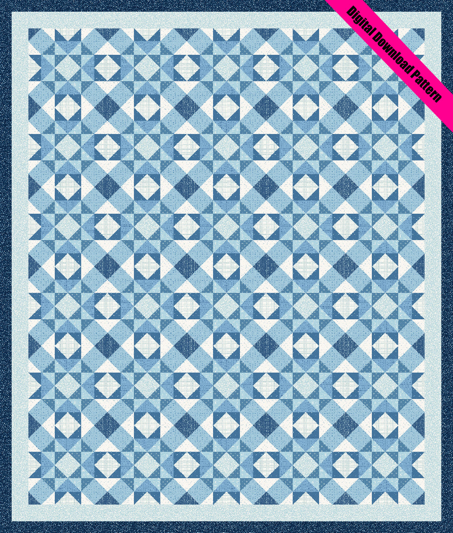 Blue Lattice - Digital Download Pattern