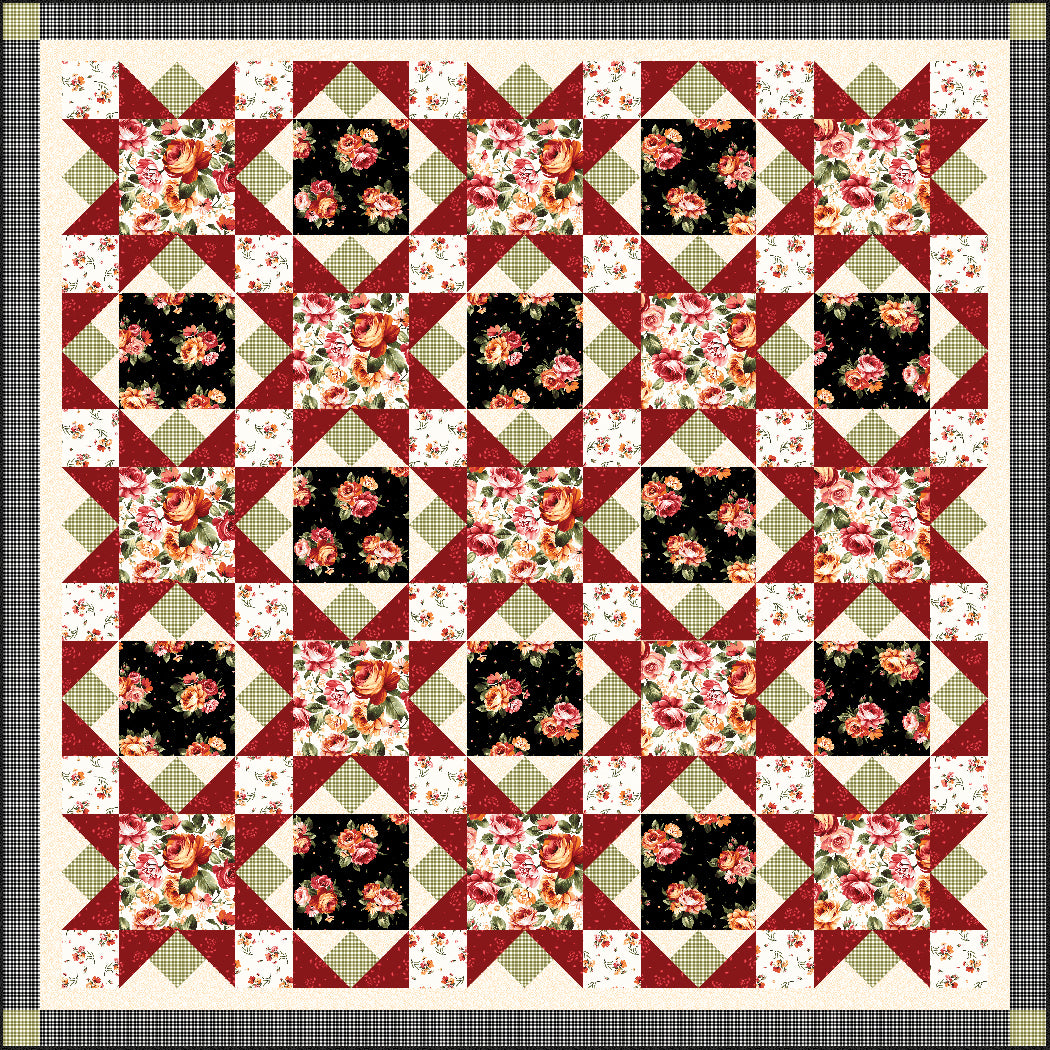 Roses in Bloom - Pattern – The Whimsical Workshop LLC